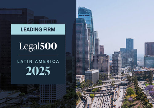 Estamos felices de anunciar que Ried|Fabres Abogados y sus abogados han sido reconocidos nuevamente por el ranking Legal 500 en las áreas de Capital Markets, Banking and Finance y Corporate and M&A.